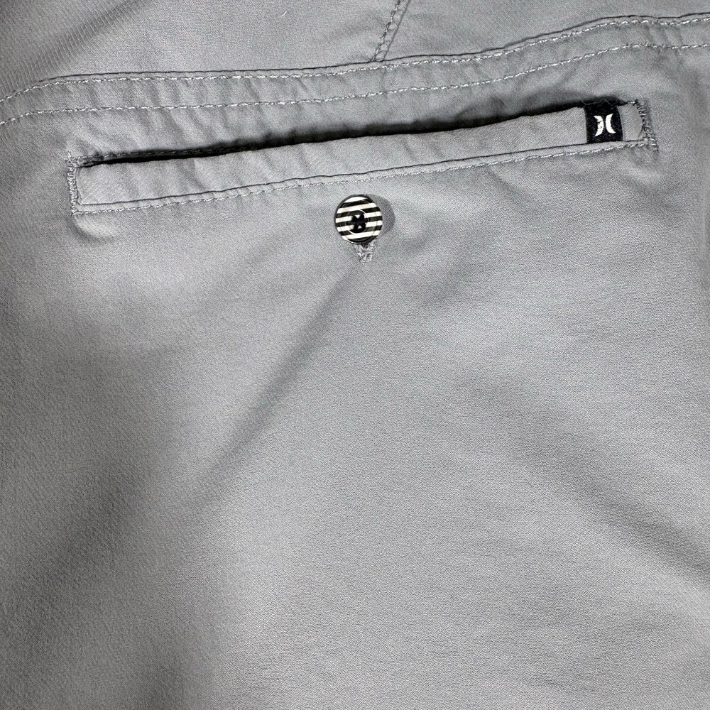 Hurley Nike DRI-FIT Mens Flat Front Shorts‎ Gray 36 Beach Coastal Athleisure - Picture 13 of 13